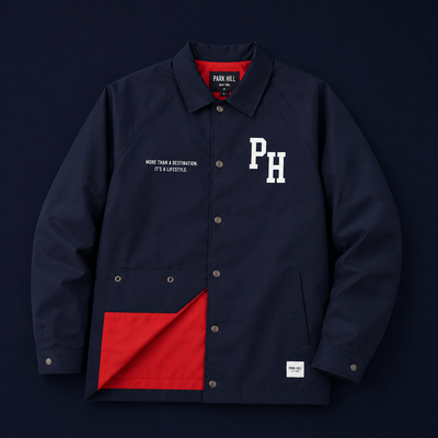Limited Edition Coach Jacket Navy w/ Red Lining