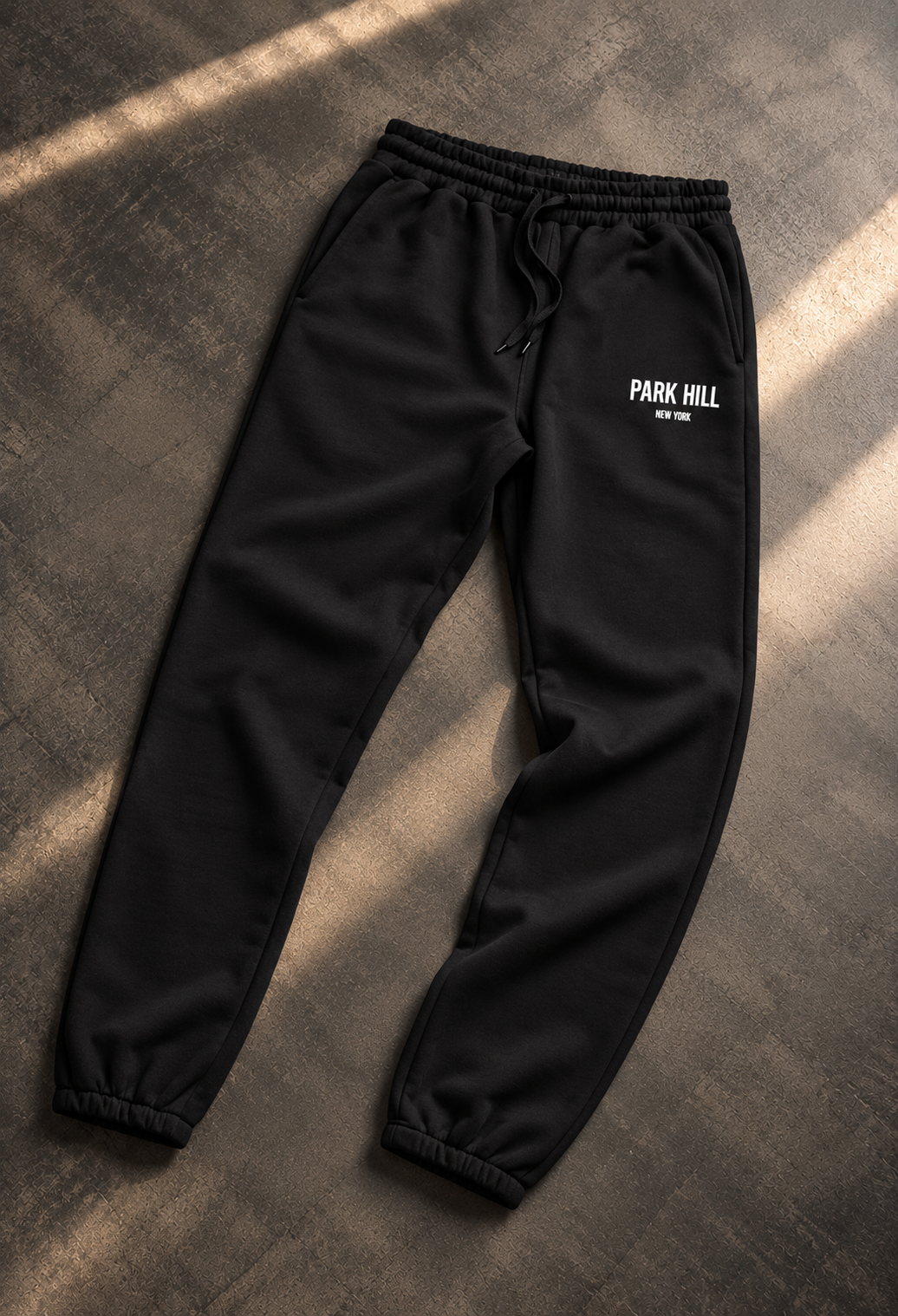 CLASSIC JOGGERS- BLACK W/ WHITE PRINT