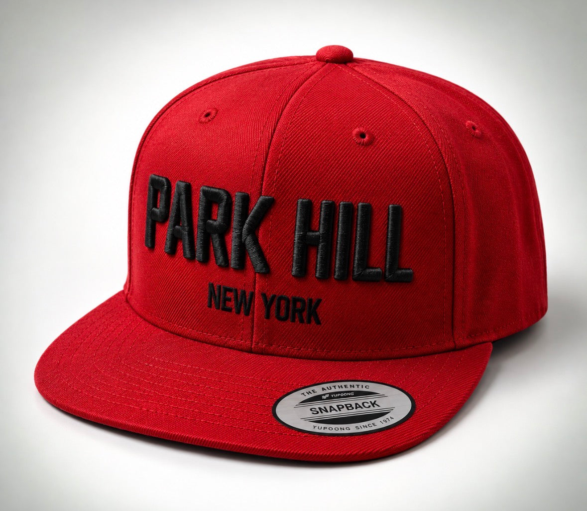 PH Classic Red Snapback with Black Embroidery