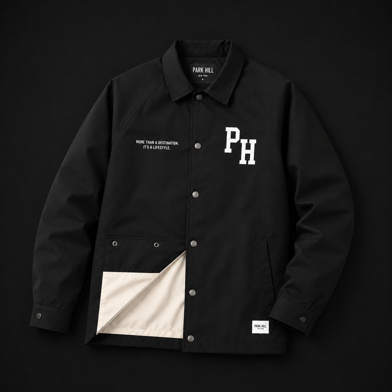 Limited Edition Coach Jacket Black w/ Tan Lining