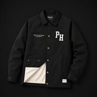 Limited Edition Coach Jacket Black w/ Tan Lining
