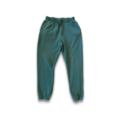 3D Puff Embroidery - Green Faded Joggers