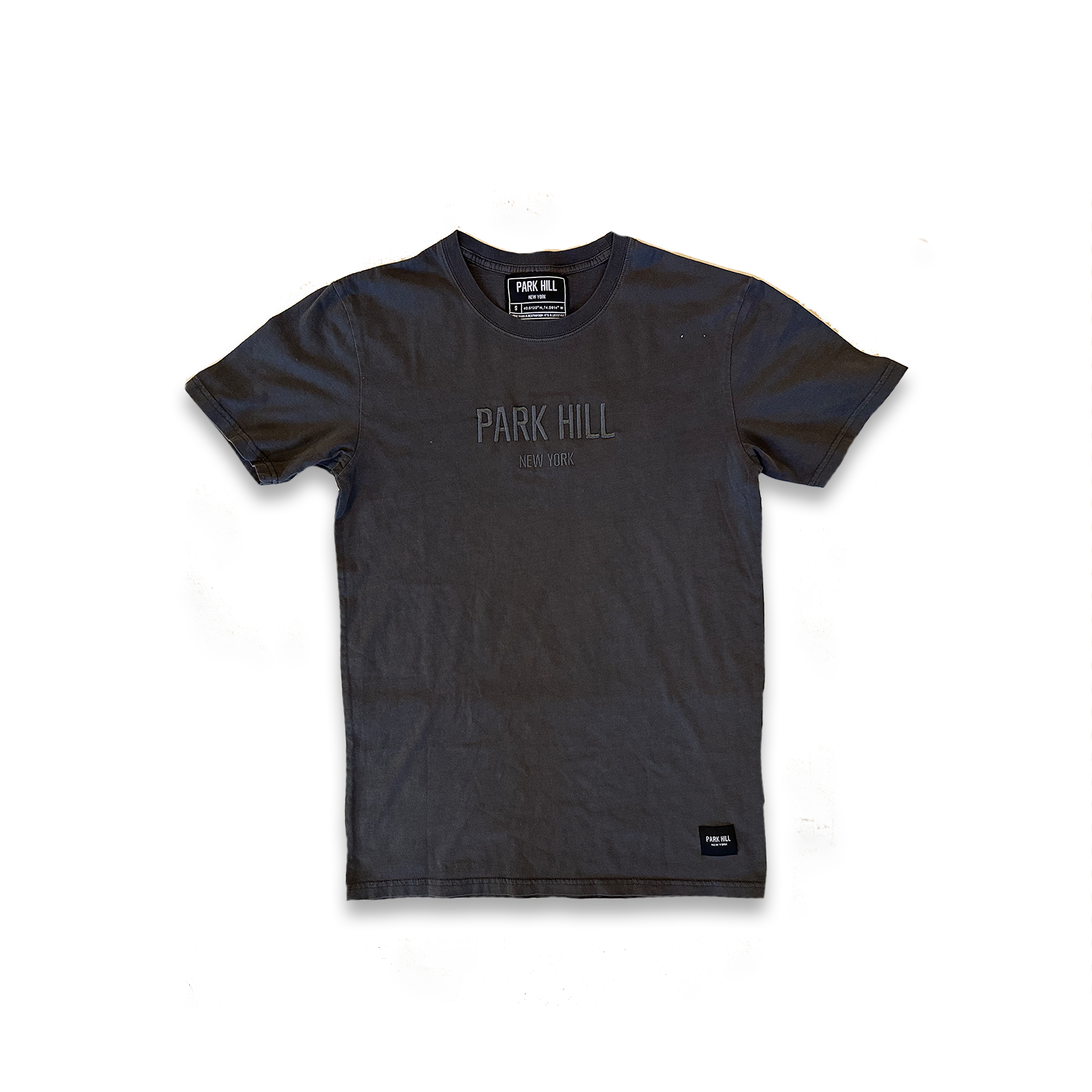 PH 3D Puff Embroidery - Black Faded T Shirt