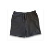 3D Puff Embroidery - Black Faded Sweat Shorts