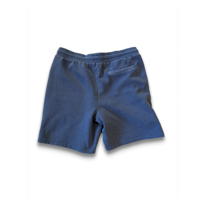 3D Puff Embroidery - Blue Faded Sweat Shorts