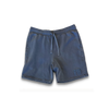 3D Puff Embroidery - Blue Faded Sweat Shorts