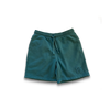 3D Puff Embroidery - Green Faded Sweat Shorts