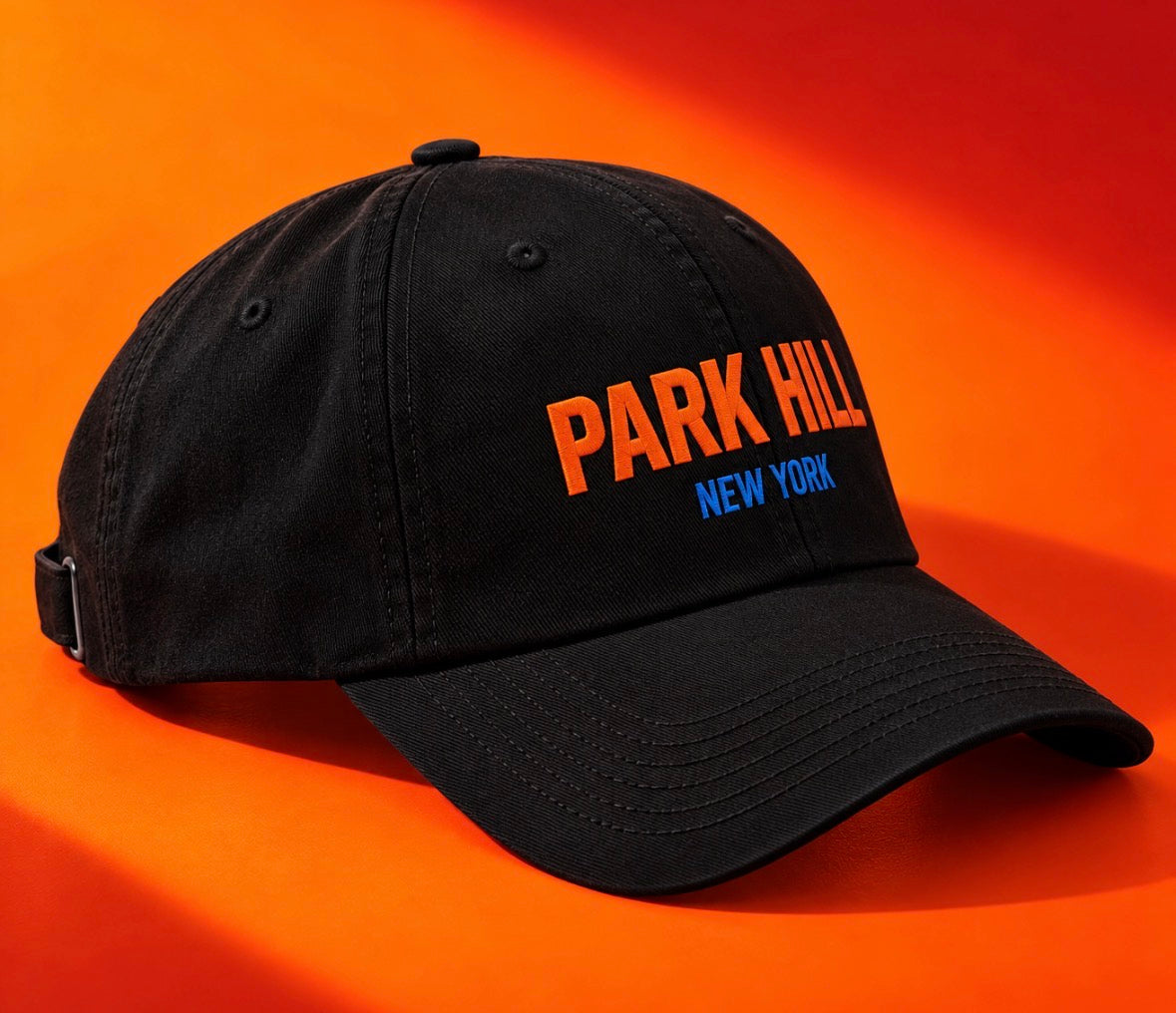 PH Classic Black Dad Hat - Orange and Blue Knicks Color Collection
