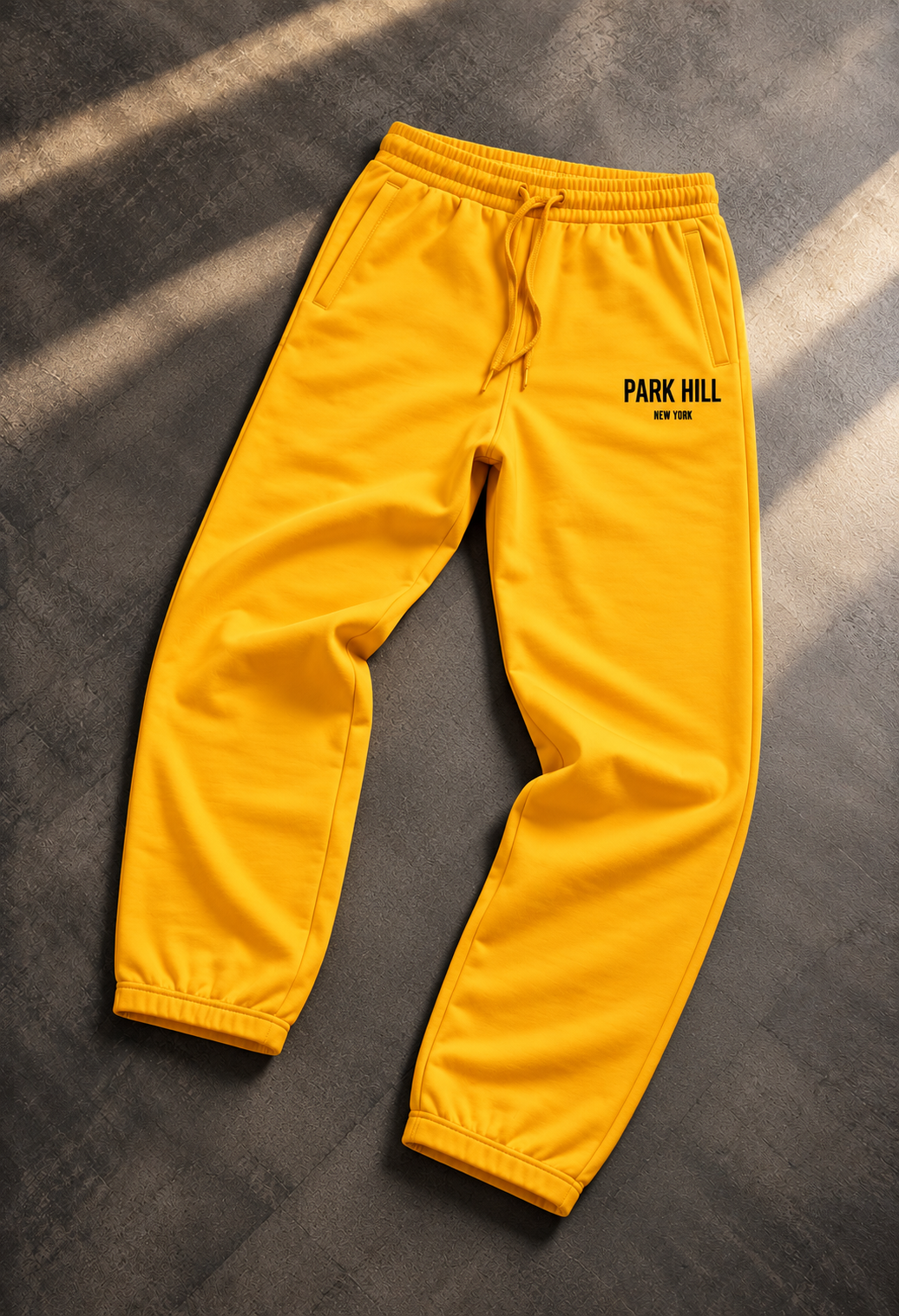 CLASSIC JOGGERS- GOLD W/ BLACK PRINT