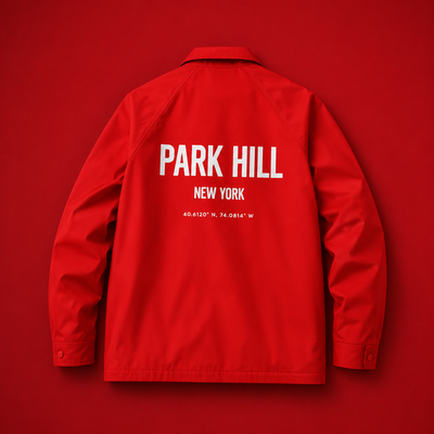 Limited Edition Coach Jacket Red w/ Blue Lining
