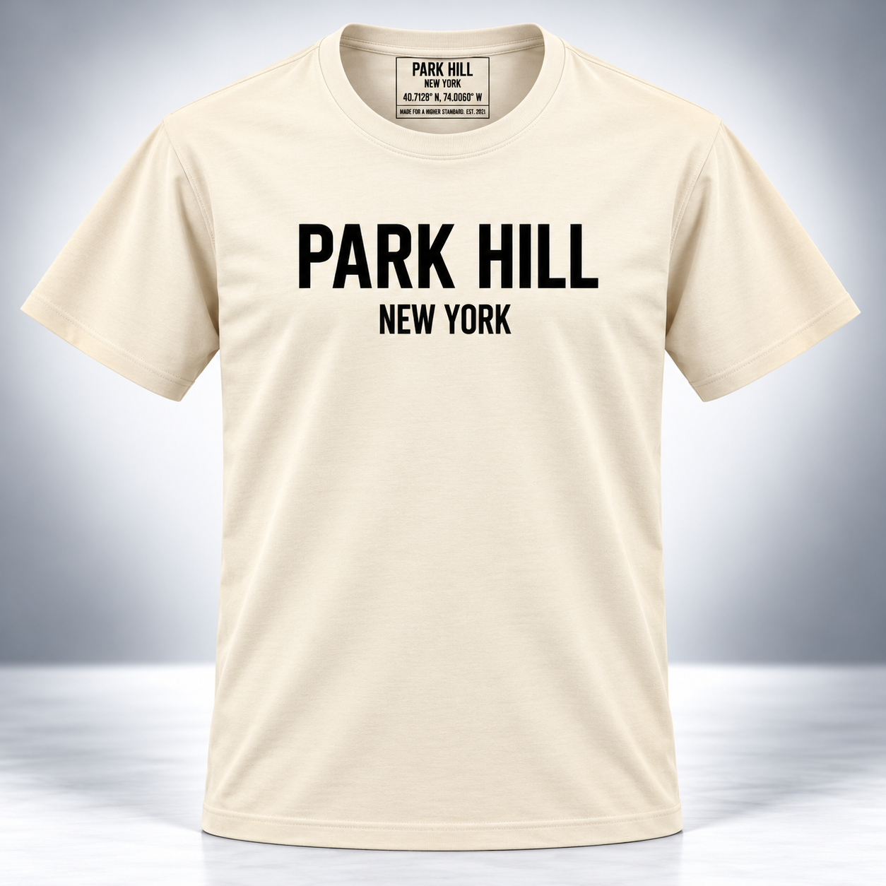 Classic Ecru w/ Black Print T-shirt