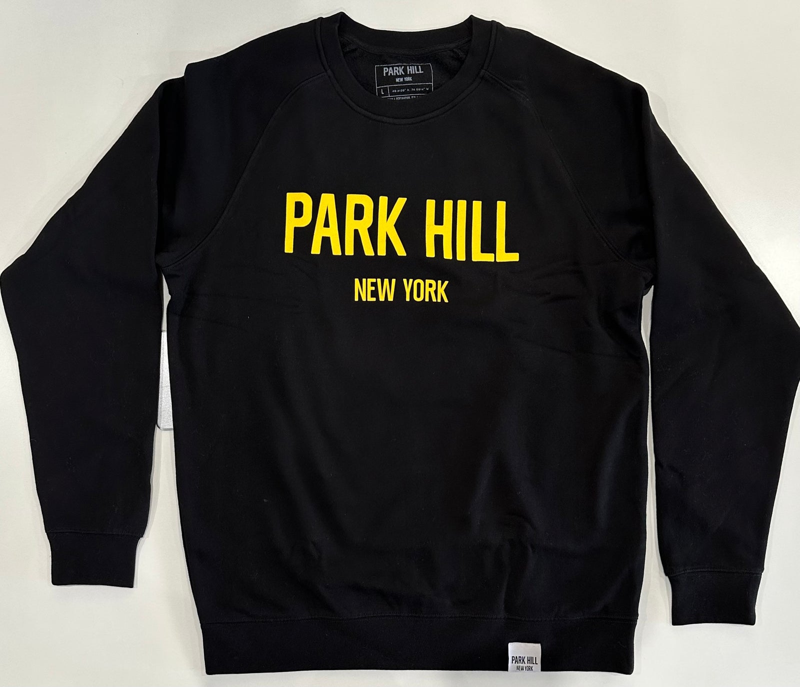 PH Classic Black Crewneck Sweatshirt with Gold Print