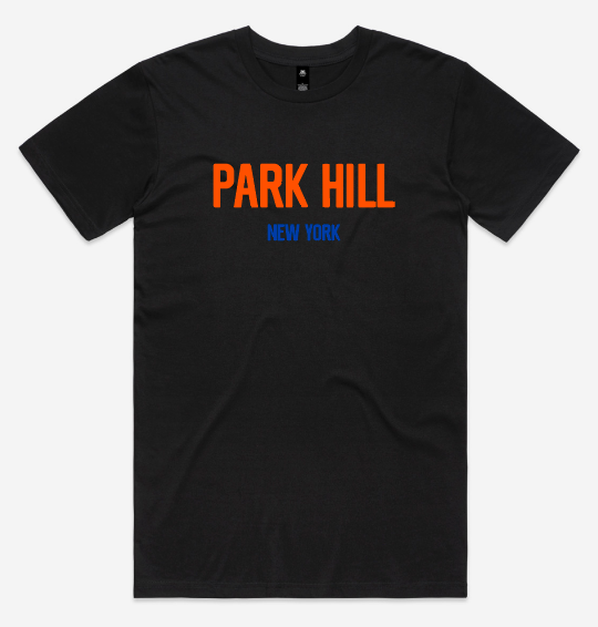 PH Classic Black T-Shirt - Orange and Blue Knicks Color Collection