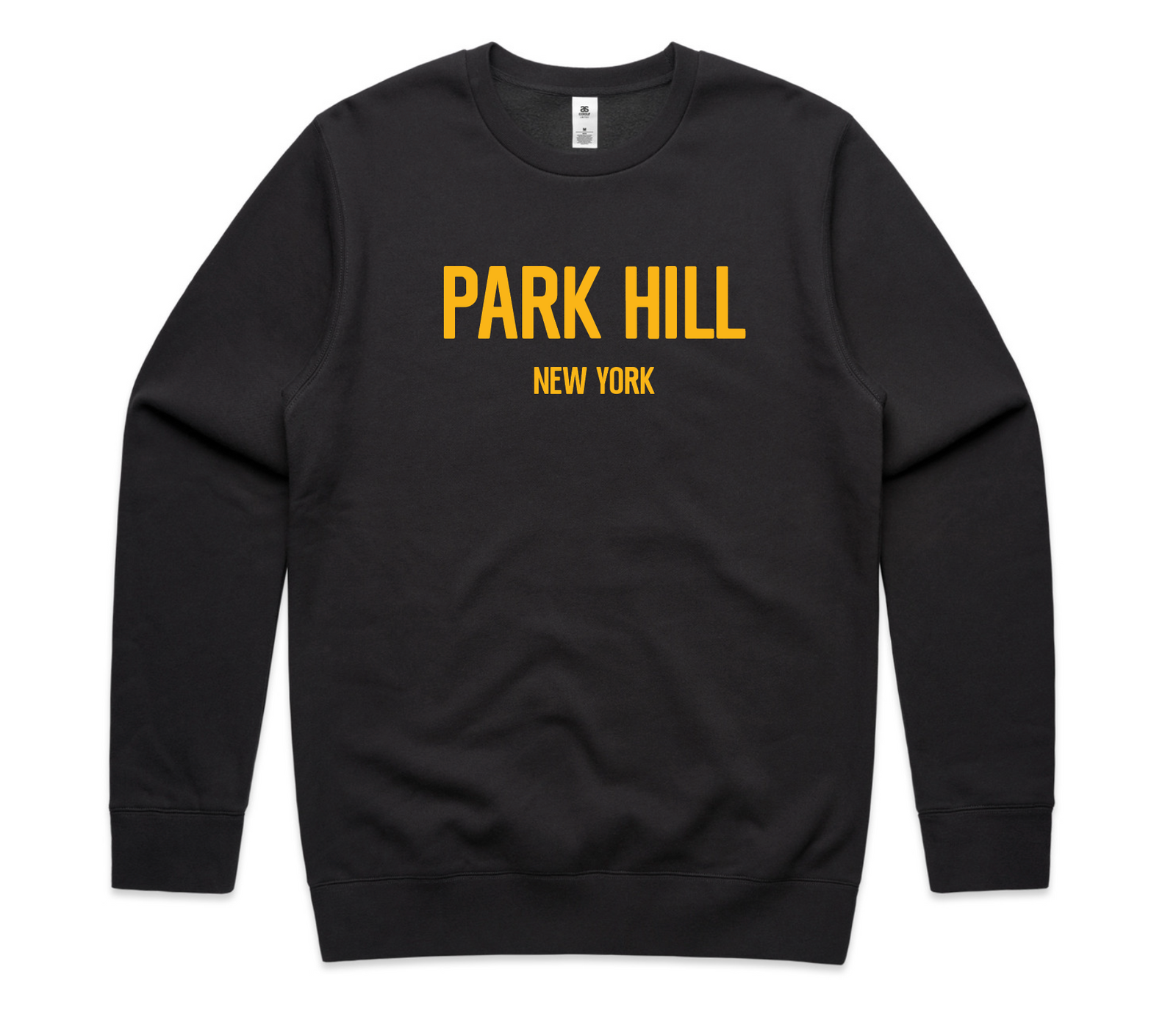 PH Classic Black Crewneck Sweatshirt with Gold Print