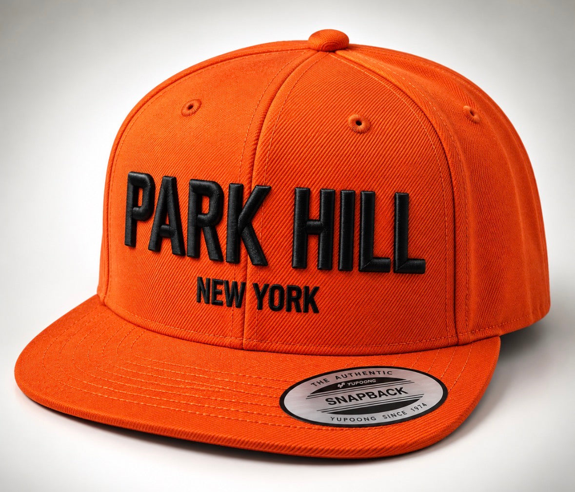 PH Classic Orange Snapback with Black Embroidery