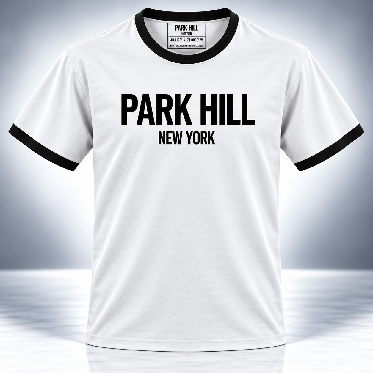 Classic Ringer Tee - Navy/White