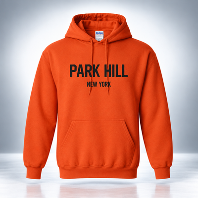 PH Classic Orange Hoodie with Black Print