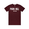 PH CLASSIC T-SHIRT - Burgundy  with white print