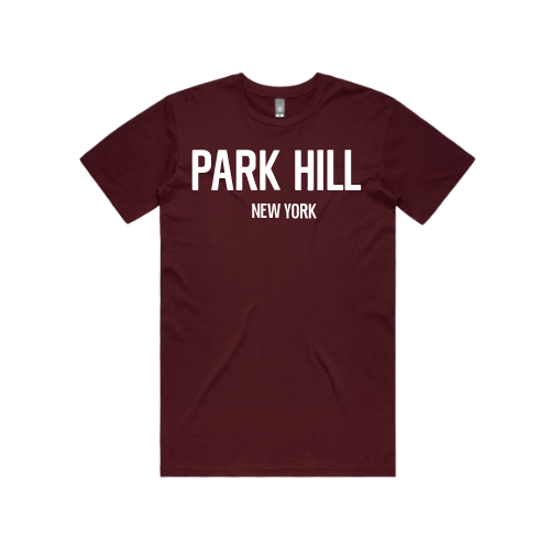 PH CLASSIC T-SHIRT - Burgundy  with white print