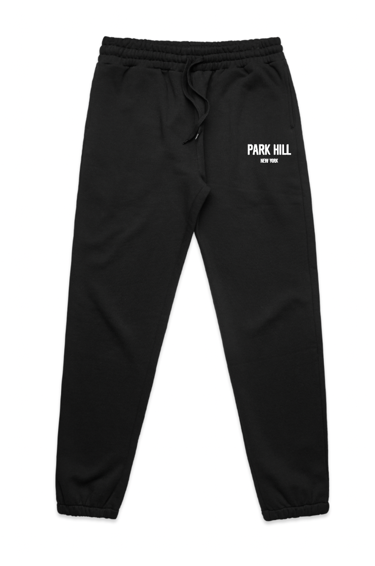 CLASSIC JOGGERS- BLACK W/ WHITE PRINT