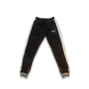 Satin Varsity Pants- Black