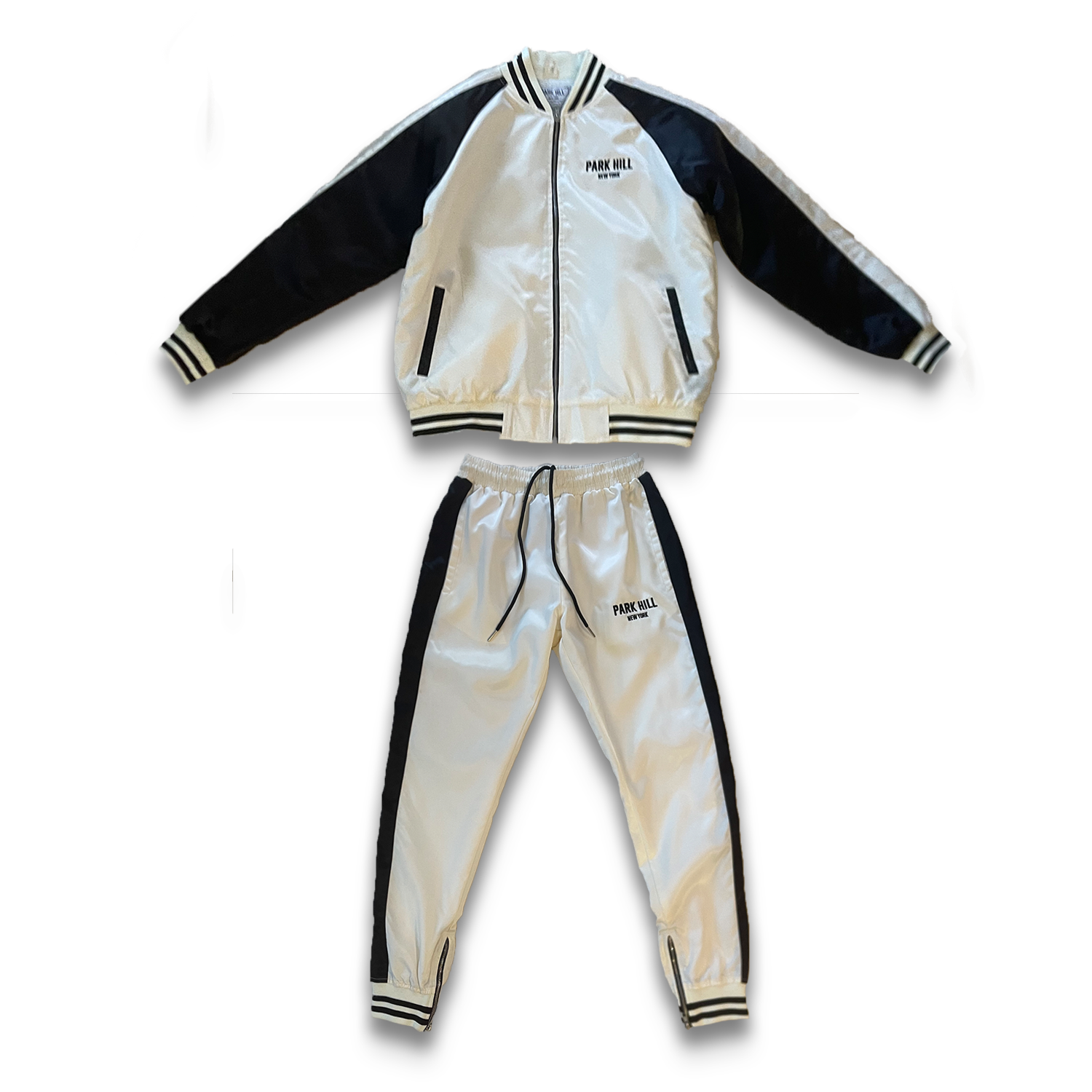 PH Satin Varsity Suit- Cream