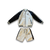 Satin Varsity Jacket and Short Set- Cream
