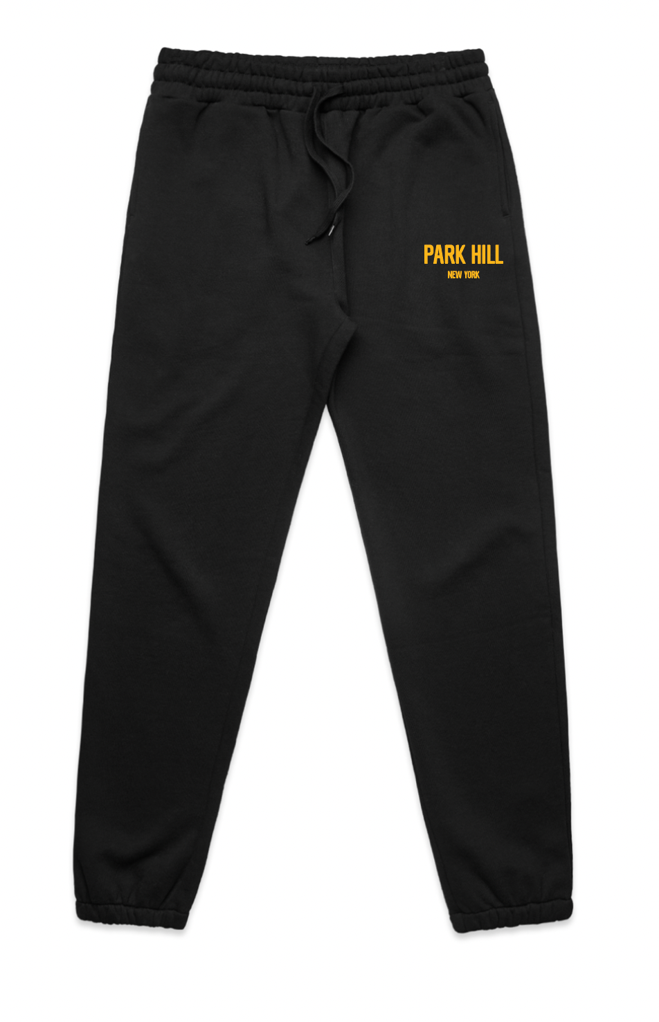 CLASSIC JOGGERS- BLACK W/ GOLD PRINT