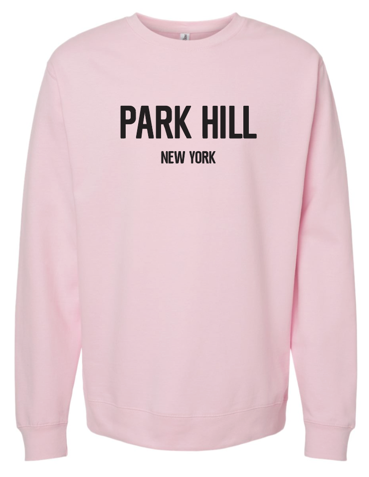 PH Classic Pink Crewneck Sweatshirt with Black Print - Park Hill