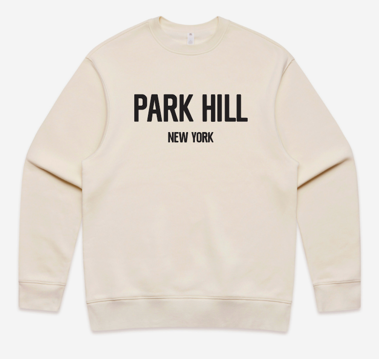 PH Classic Ecru (Cream) Crewneck Sweatshirt with Black Print