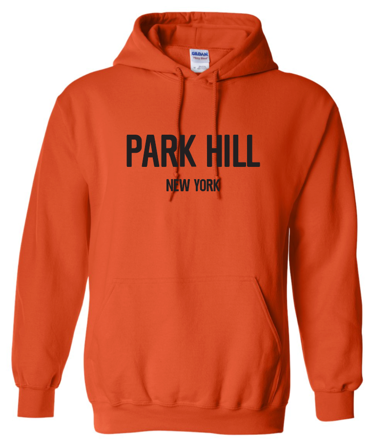 PH Classic Orange Hoodie with Black Print