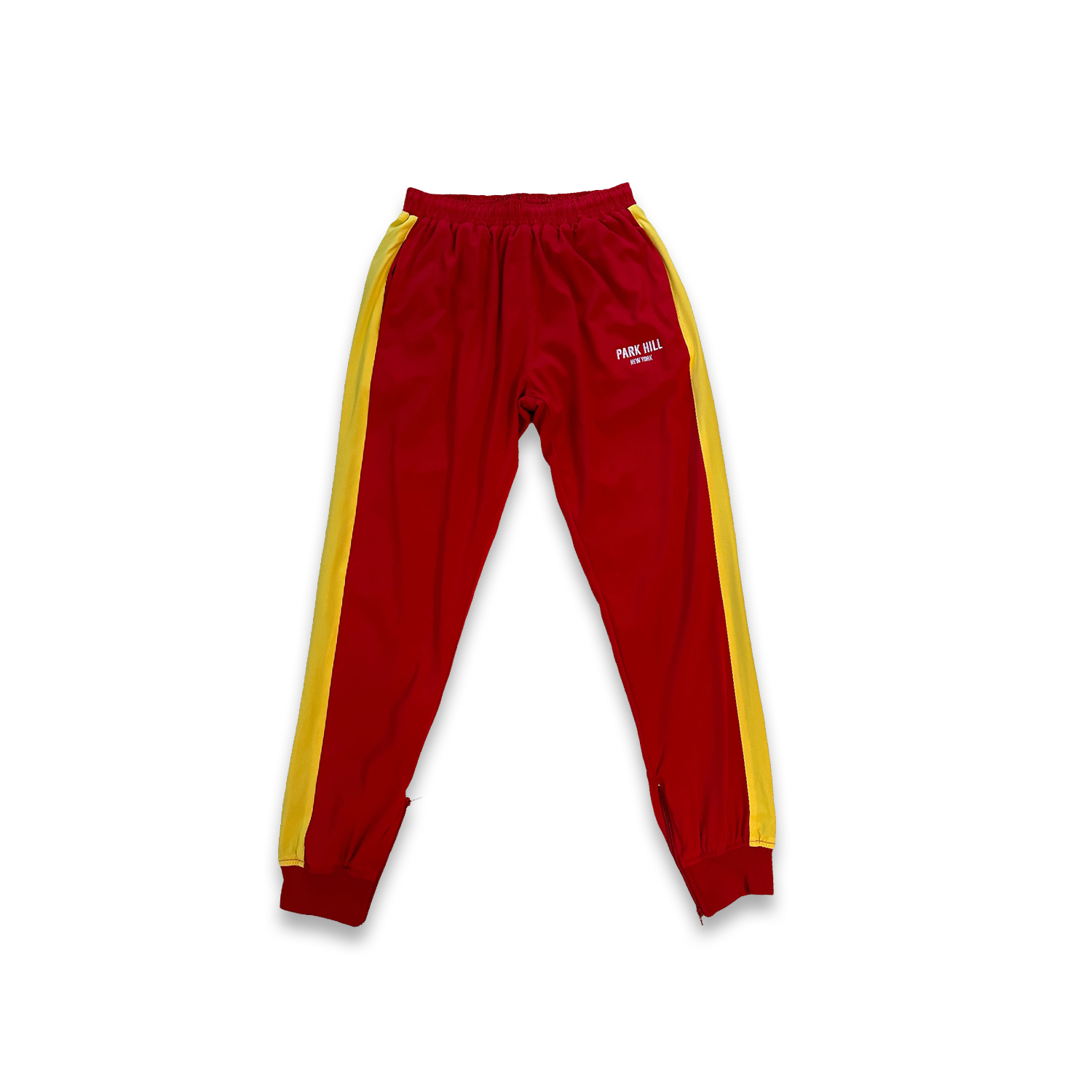 Red and yellow tracksuit sales
