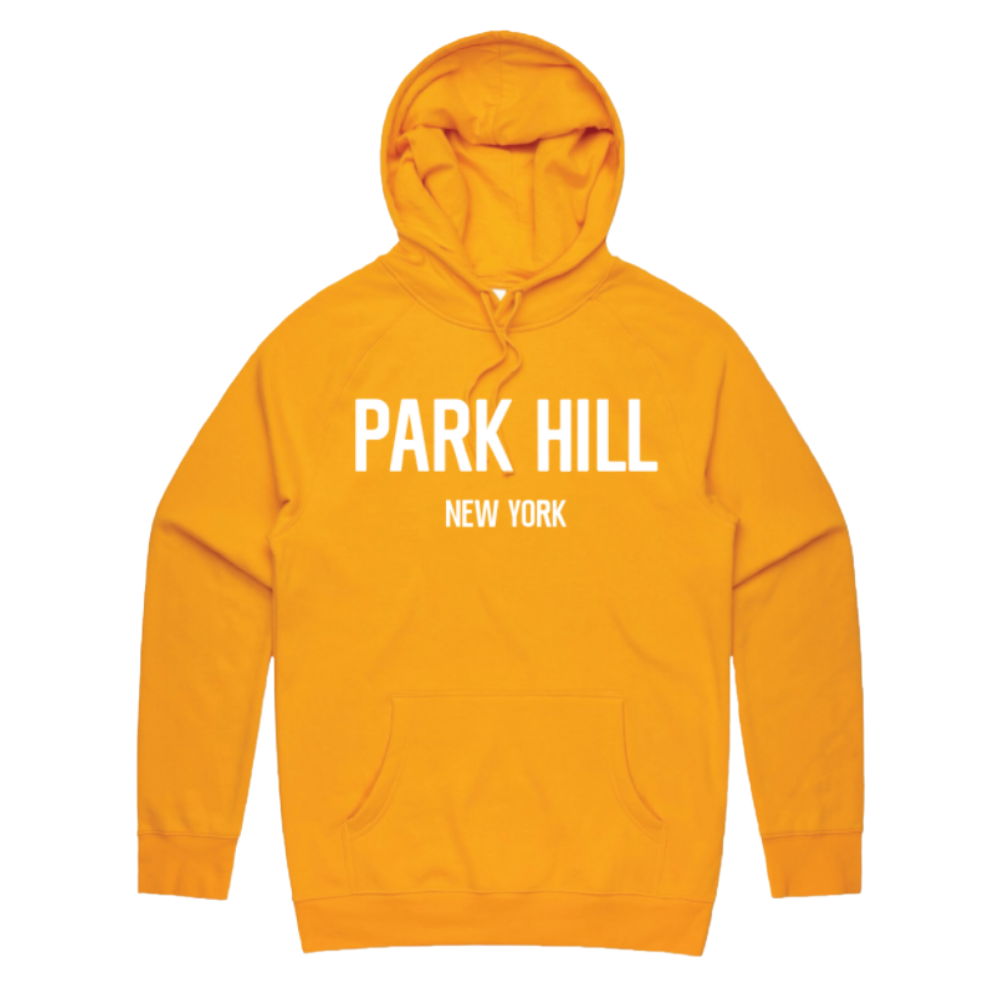 Classic Pullover Hoodie - Gold with White Print